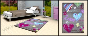 tappeti per bambini, il nostro primo prodotto e' la qualita', www.tappetomania, cuore rosa