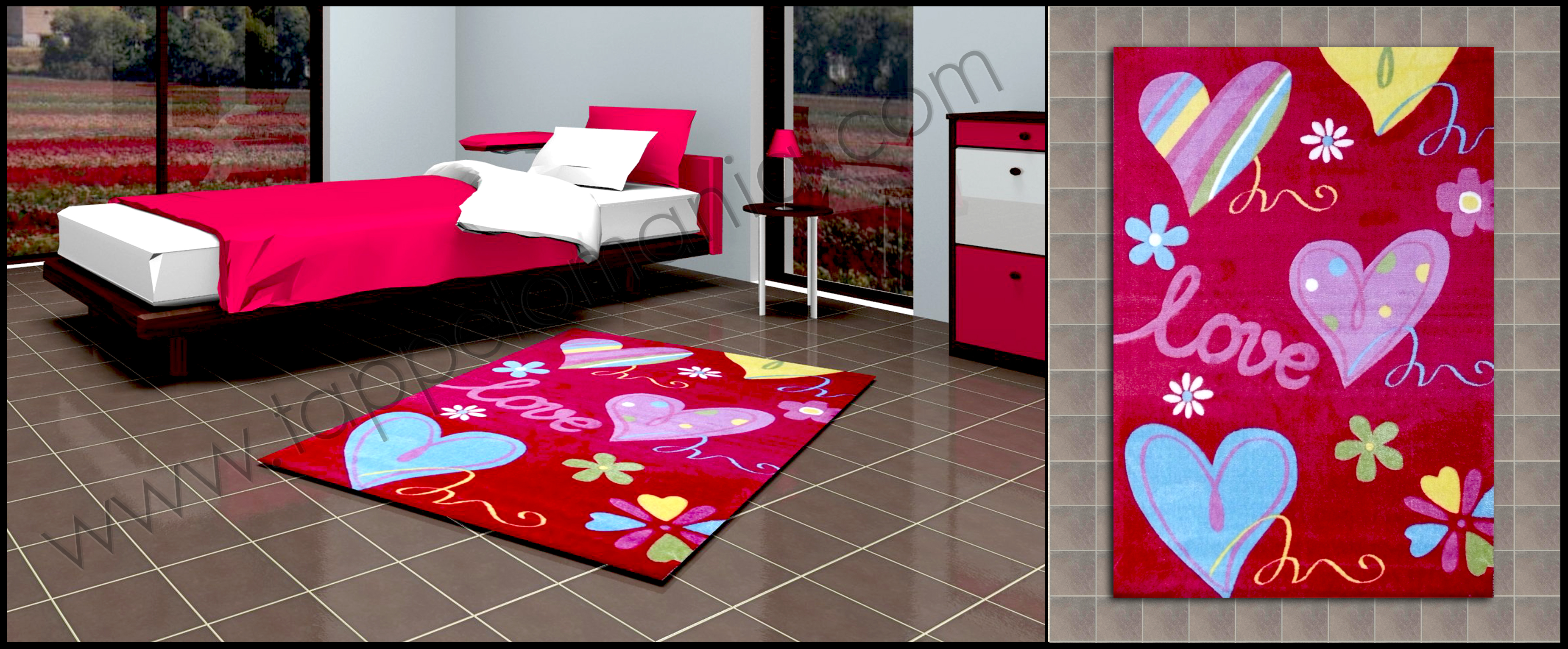 tappeti per bambini, il nostro primo prodotto e' la qualita', www.tappetomania, love
